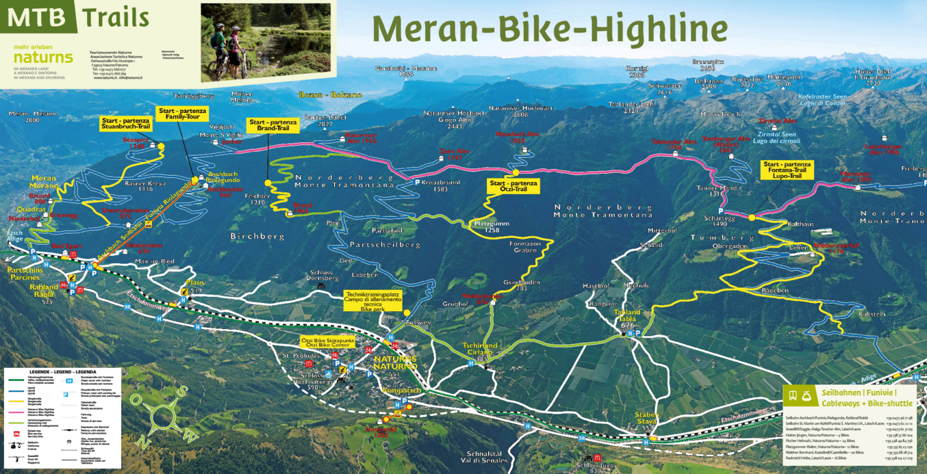 Die Bike Highline Meran - Almen-Höhenweg in Südtirol